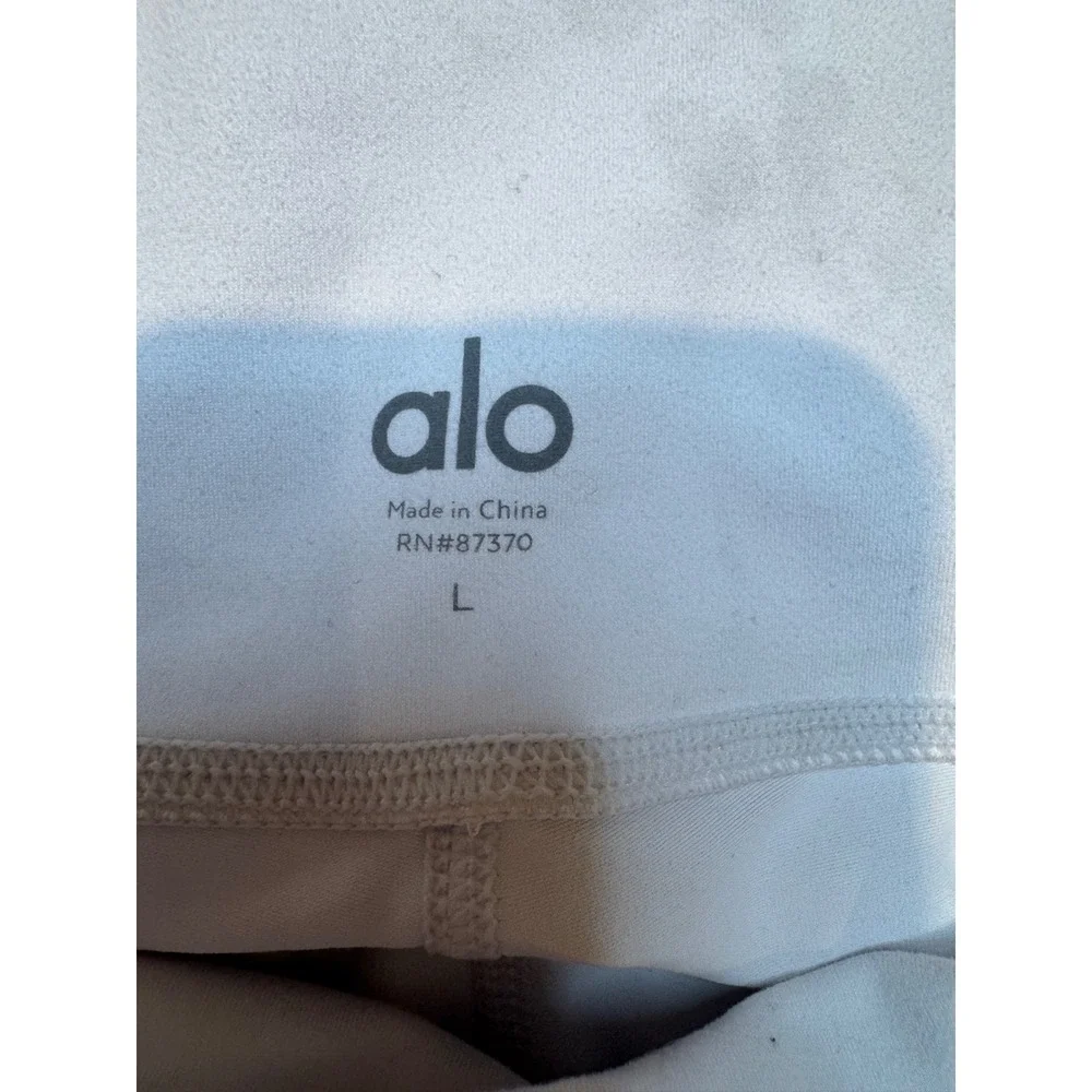 Alo Yoga Distressed‎ High Waist Leggings White Size L warrior legging